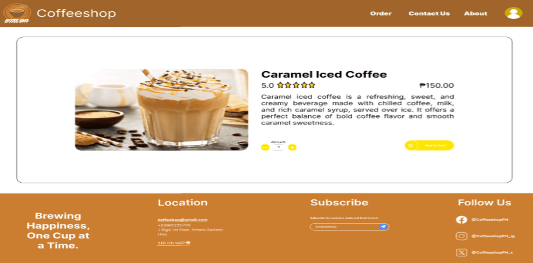 Coffeeshop Product